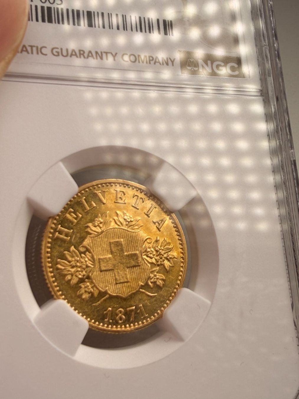 Alle Münzen: Schweiz 1871 Wappenprobe – Gebraucht aus Bern von numismatictops 4