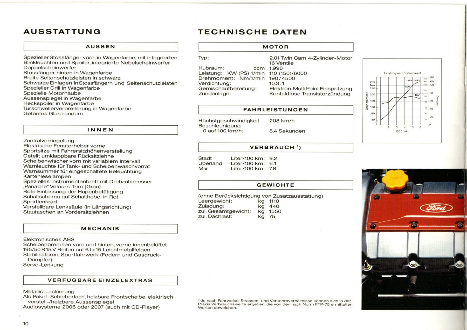 Ford Documenti: Ford Escort RS 2000 - Original-Prospekt – Nuovo (secondo la descrizione) da Malans GR venduto da Chueche427 7