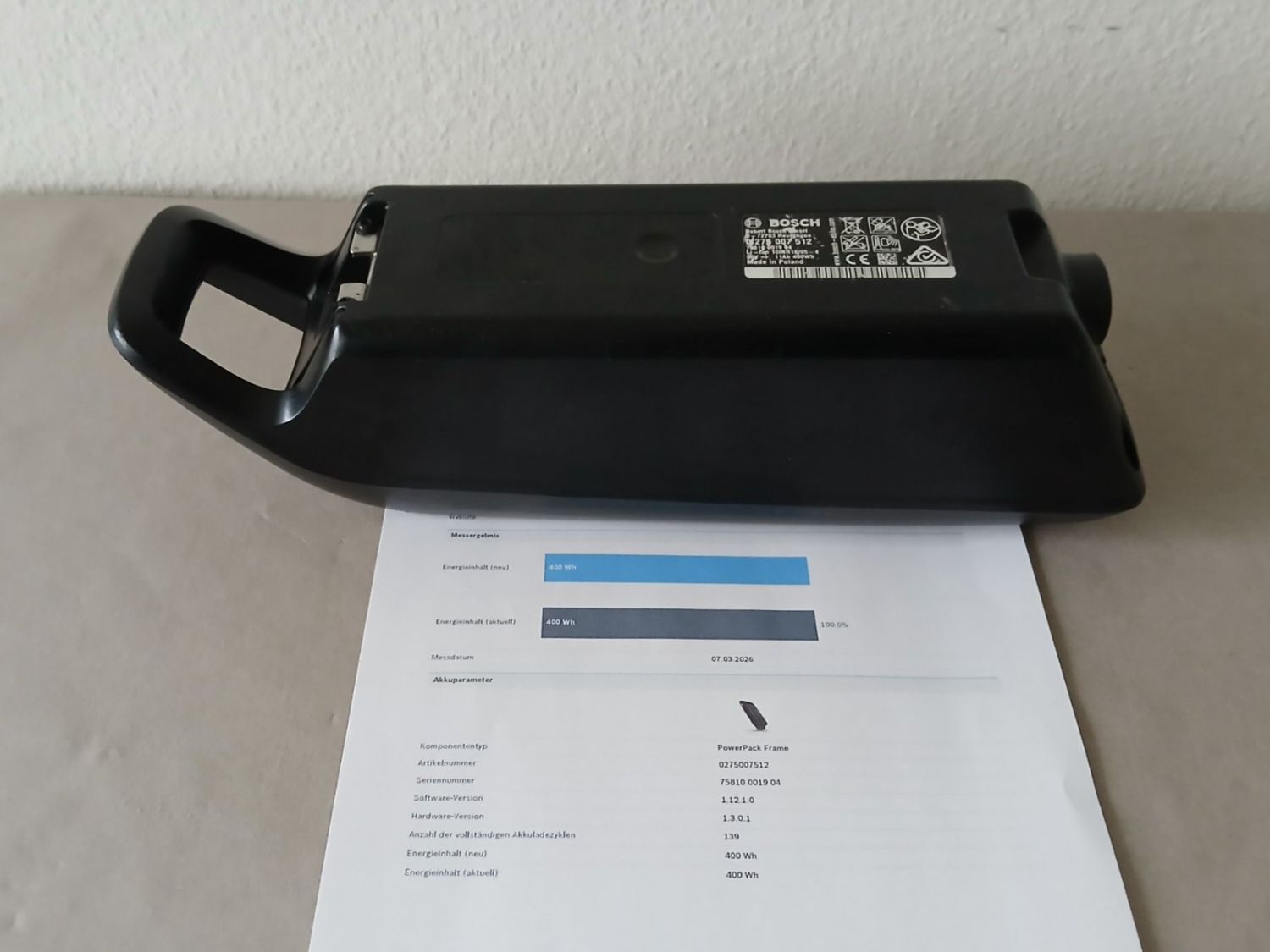 Bosch Batterie: Bosch Powerpack 400 mit 494Wh - inklusive Messbericht – Usato da Winterthur venduto da .-thx-. 8