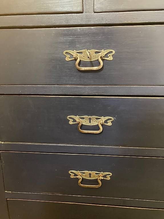 Kommoden: Commode tiroirs bois bleu pétrole – Gebraucht aus Crissier von mar_rwq8 4