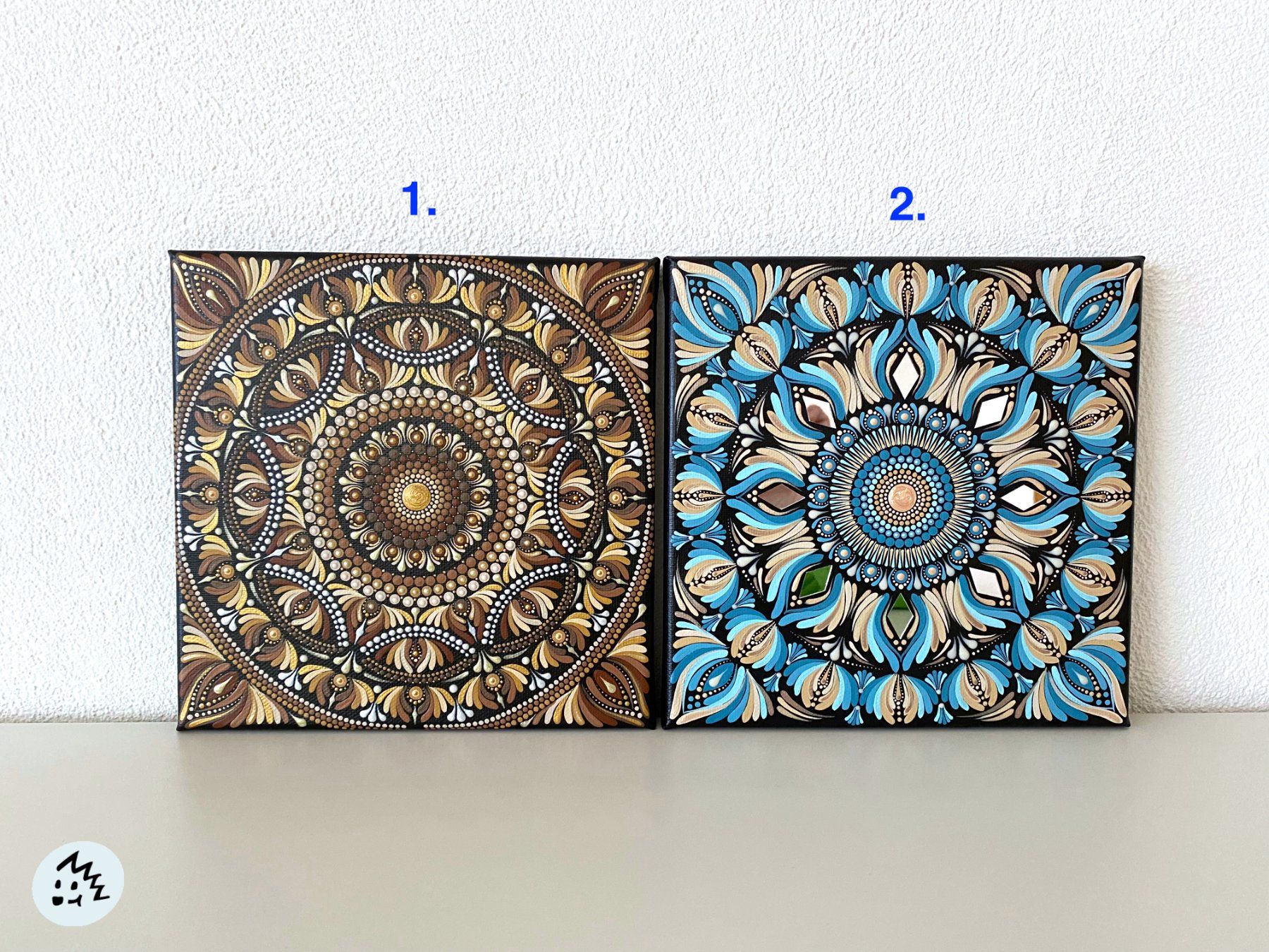 Foto & Immagini: Mandala Bild auf Leinwand, Bild, Dekoration, Geschenk – Nuovo e nell'imballaggio originale da Fanas venduto da Omibia