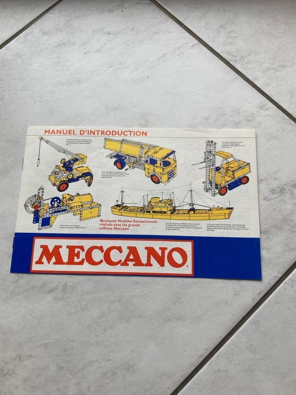 Meccano Kit di costruzioni: Grande boite de Meccano, 6 Modèles de construction – Usato da Bassecourt venduto da CALUMET-X 2
