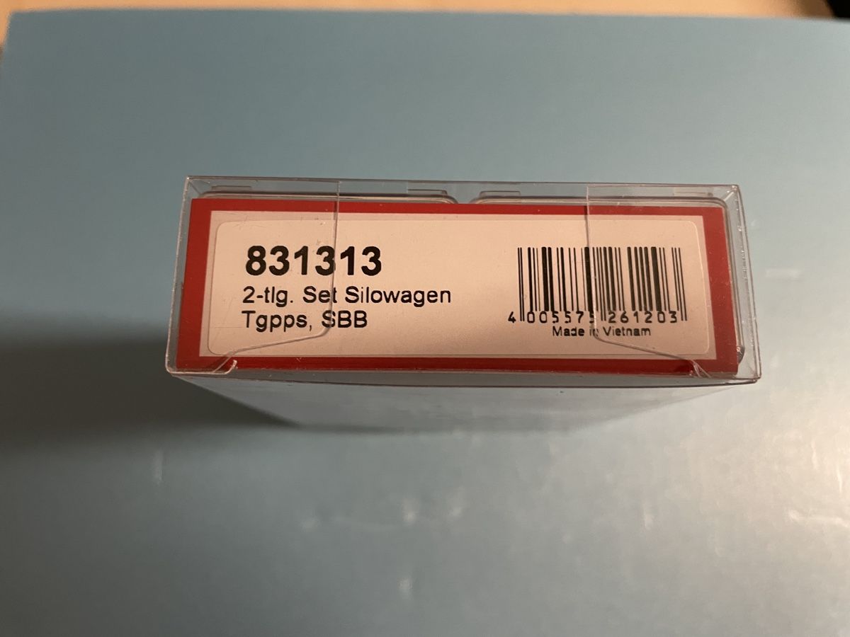 Fleischmann Modellini di ferrovie: Fleischmann 831313 Getreidesilowagen SBB  2er Set – Nuovo e nell'imballaggio originale da Horgen venduto da jehaupt38 2