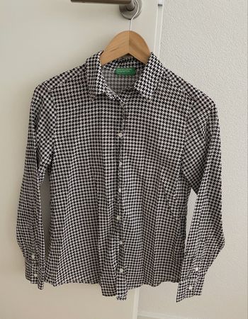 Chemise à carreaux Pied de poule pour femme taille S bon éta