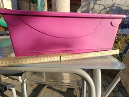Pink Pflanzetröögli/Blumentopf - für Balkon/Garten!