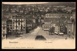 AK Neuchâtel, Vue générale, 1904