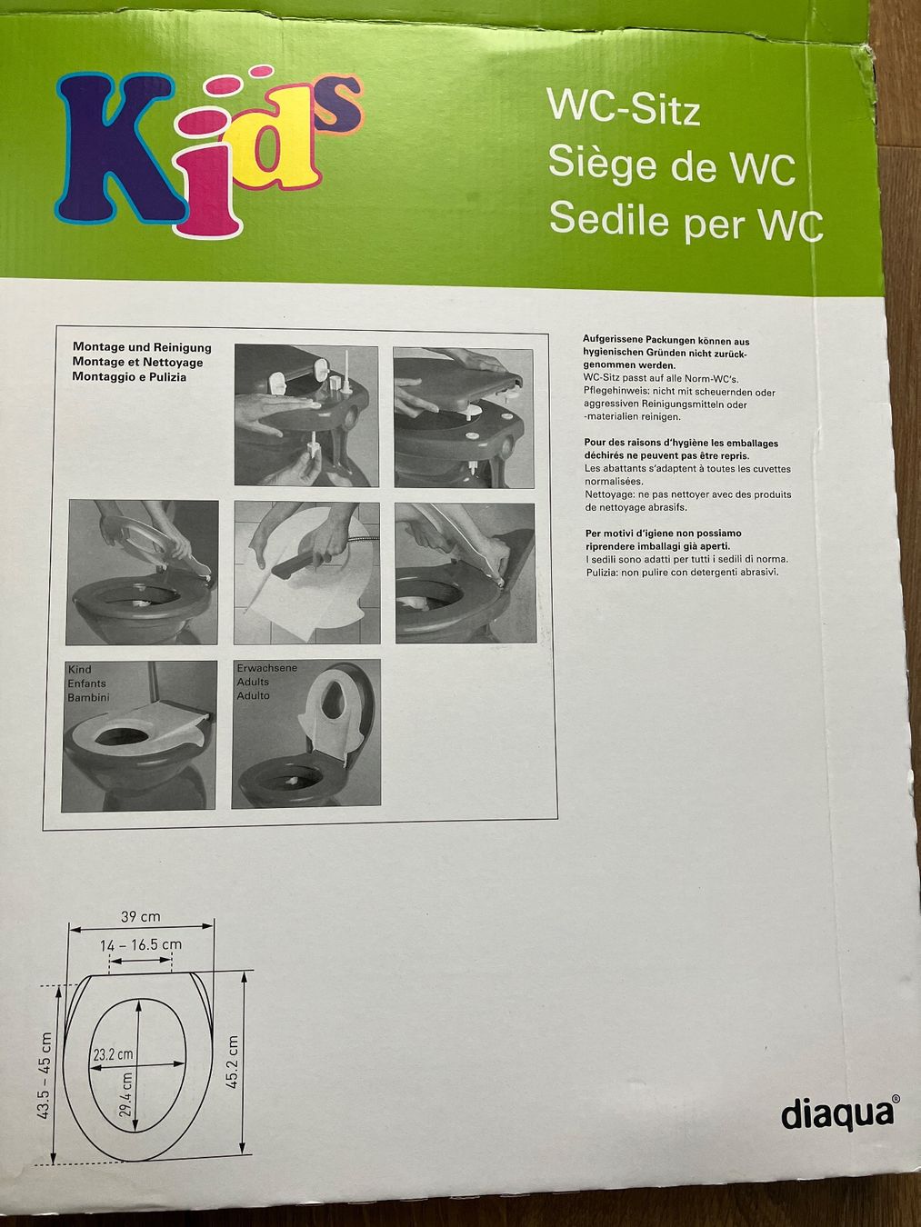 WC: Diaqua kid WC toilet seat – Gebraucht aus Brugg AG von Magna3 2