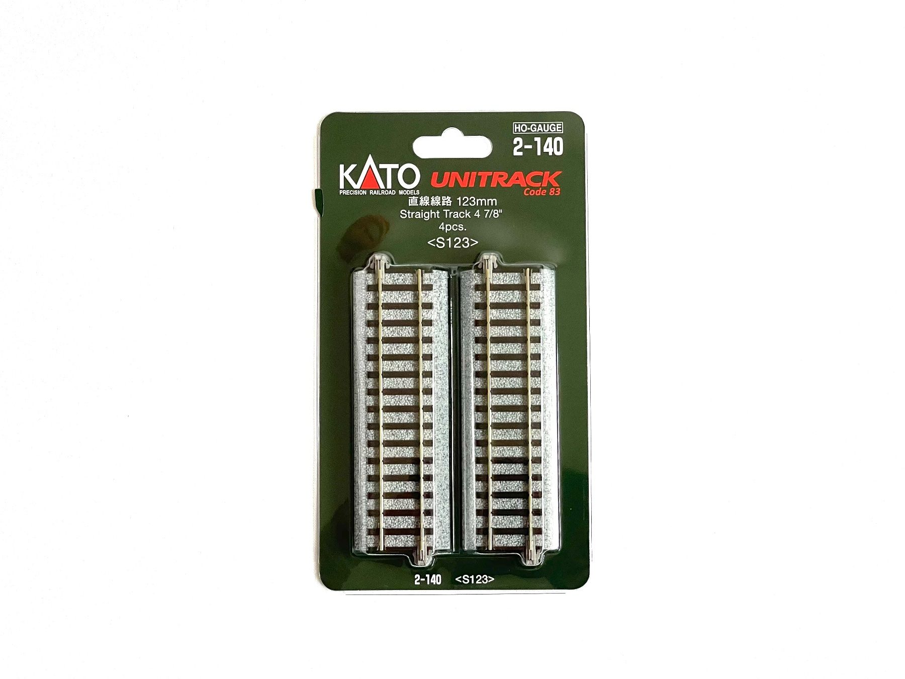 Kato Modellini di ferrovie: 2-140 Gerades Gleis 123 mm 4 Stk. – Nuovo e nell'imballaggio originale da Brügg BE venduto da telegraphrail