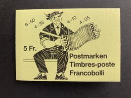 PTT Markenheft 1984 gelb ET 1.2.1984