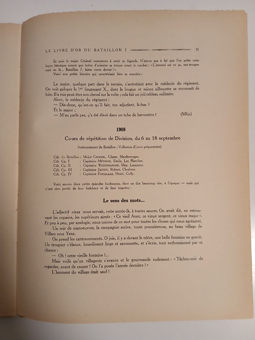Libri: Livre d'Or Bataillon 7, 1874-1925, armée – Usato da Belfaux venduto da frifri500 2