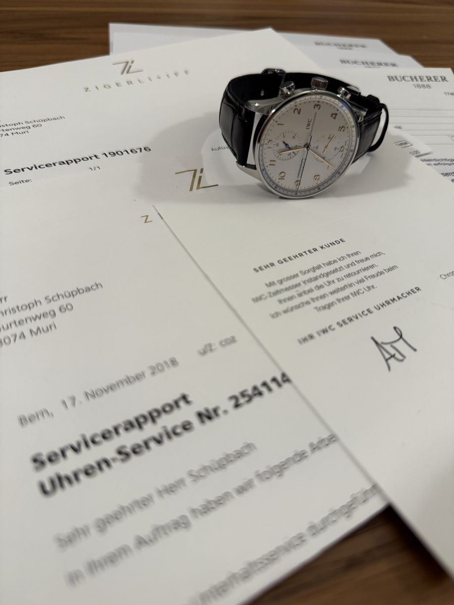 IWC Orologi: IWC Portugieser Chronograph – Usato da Muri b. Bern venduto da spb_14519 6