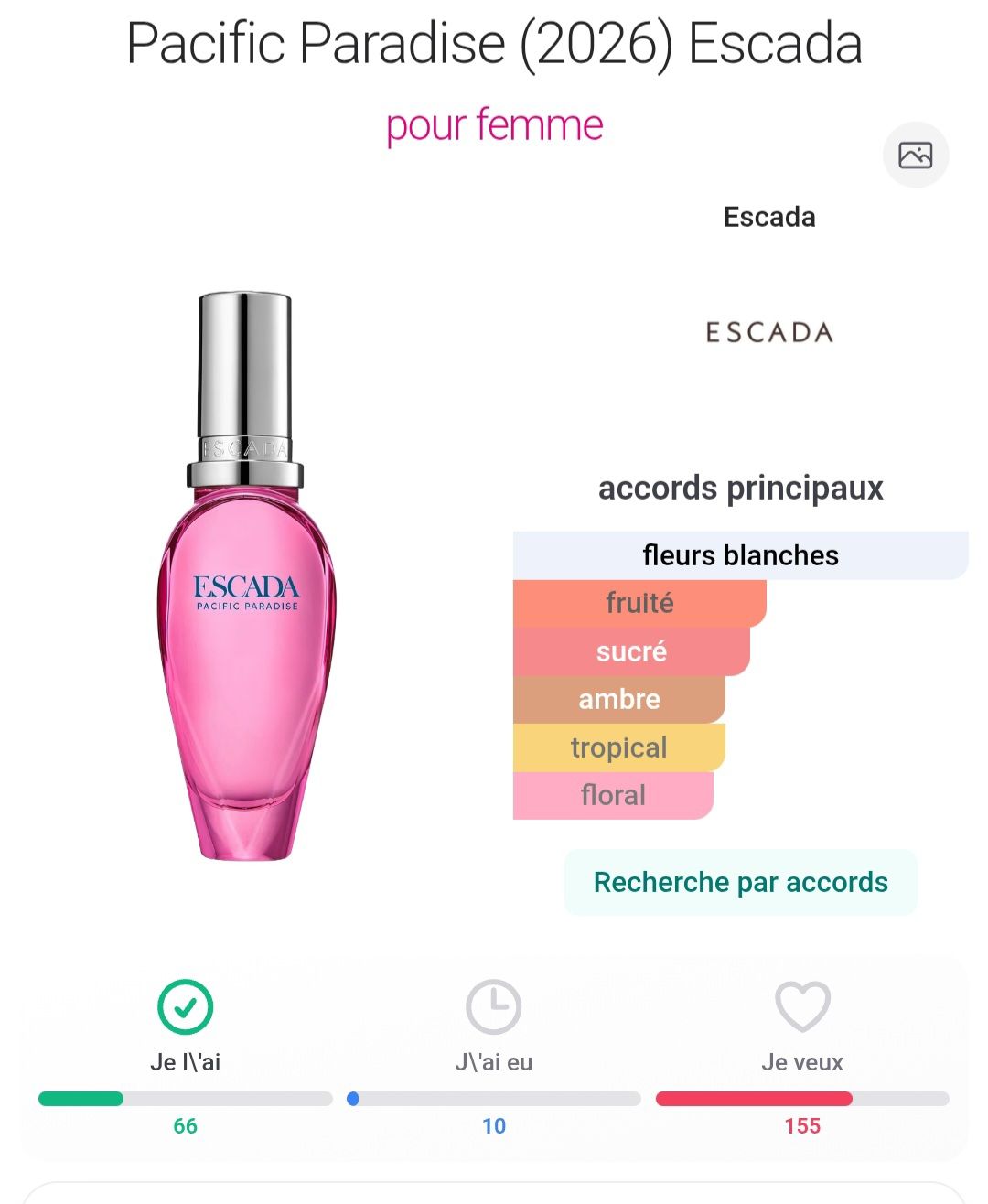 Escada Parfums & Eau de Toilette: Escada "Pacific paradise" 2026 30ml – Neuf (Voir description) à Le Landeron par Liline89 3