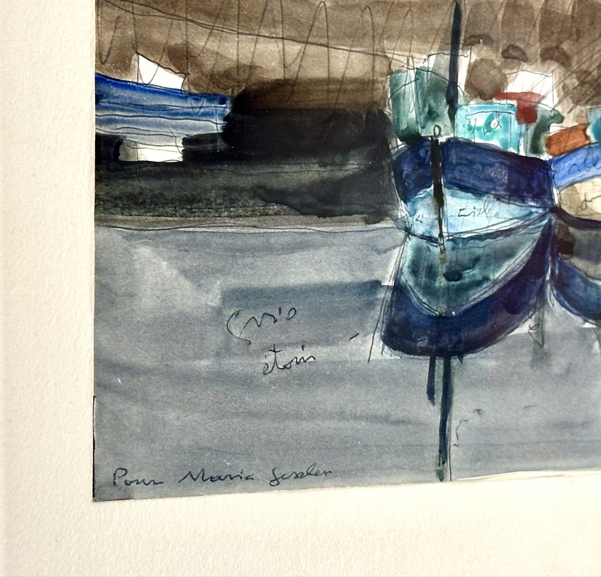 Dipinti: Belle aquarelle ALBERT CHAVAZ avec annotations manuscrites – Nuovo (secondo la descrizione) da Sion venduto da BricEnBroc 1