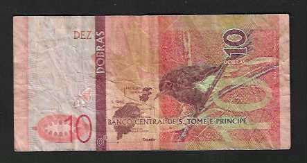 Banconote: S.Tome e Principe  10 Dobras  2020  Gebraucht – Usato da Gordola venduto da coinsandnotes 1
