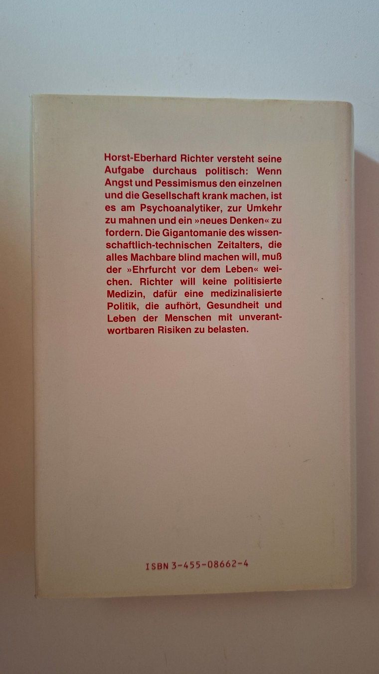 Livres: "Leben statt Machen" von Horst-Eberhard Richter – D'occasion à Dietikon par Buchantiqdietikon 1