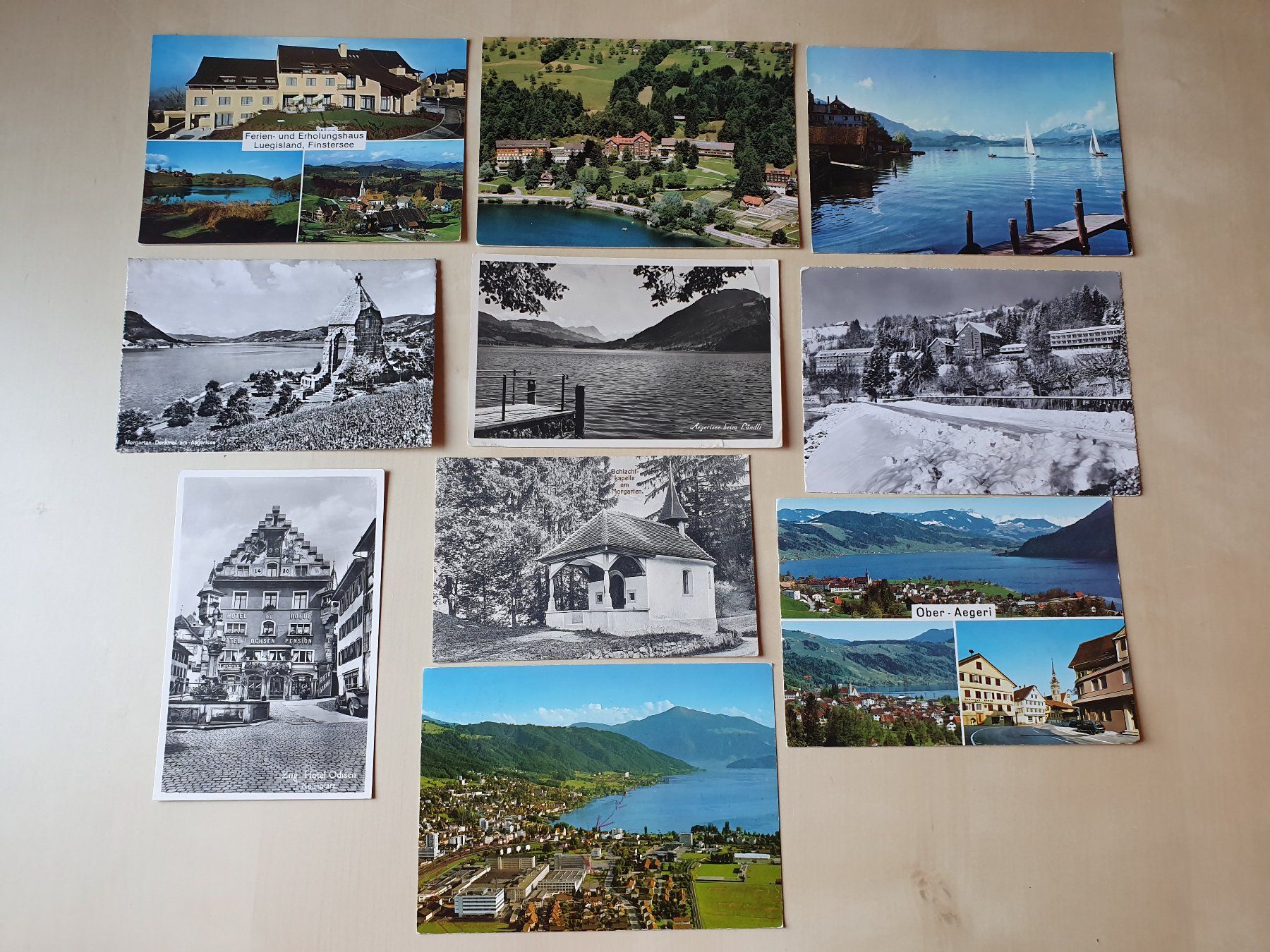 Ansichtskarten: 10 x Karten Zug ab 1912 – Gebraucht aus Stansstad von collectorsshop