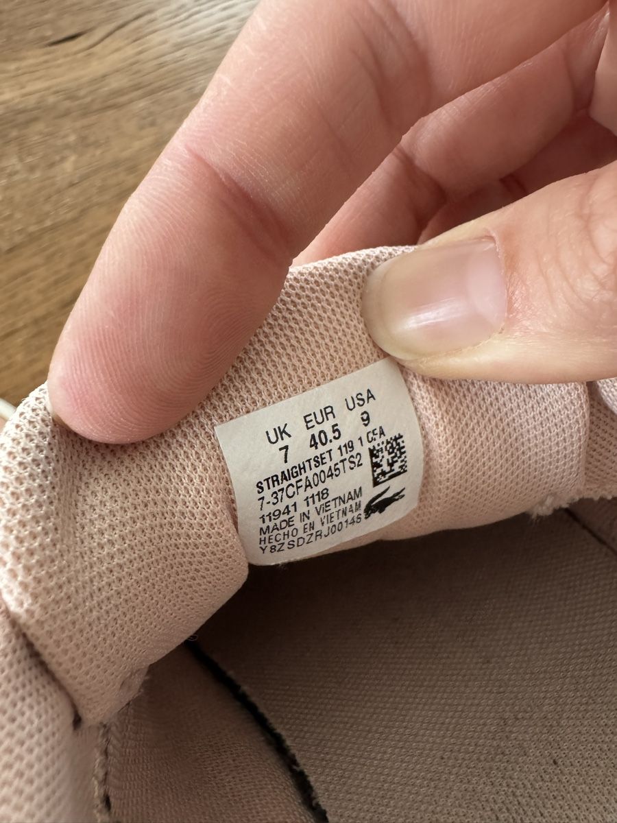 Lacoste Scarpe da donna: Lacoste Sneaker rosa Grösse 40.5 gebraucht – Usato da Küssnacht am Rigi venduto da Belli_12 5