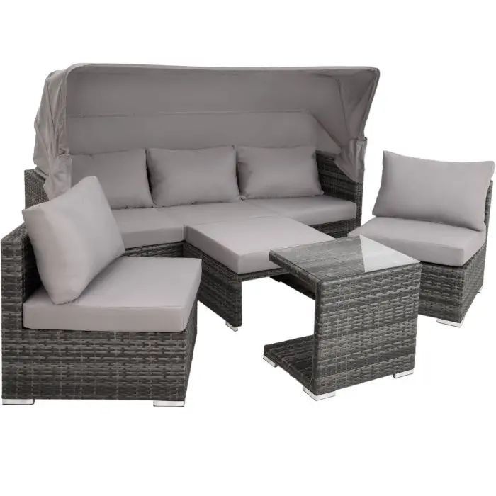 Divani: hochwertige variable Gartenlounge aus Rattan + Sonnenschutz – Usato da St.Gallen venduto da virtale 3