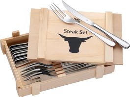 Steakbesteck 12-teilig 6 Personen Steakmesser Steakgabel