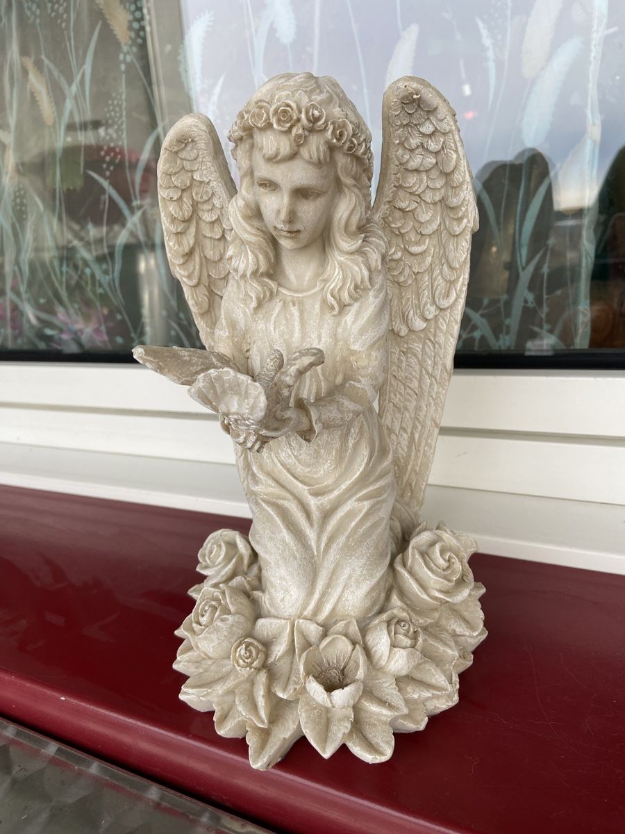 Figuren: Engel Rosenengel Taube Kunstharz 25cm – Neu (gemäss Beschreibung) aus Diessenhofen von Mariannrosa 1