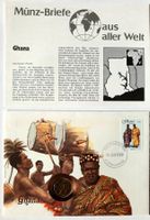 Münzbrief Ghana 🇬🇭 1989