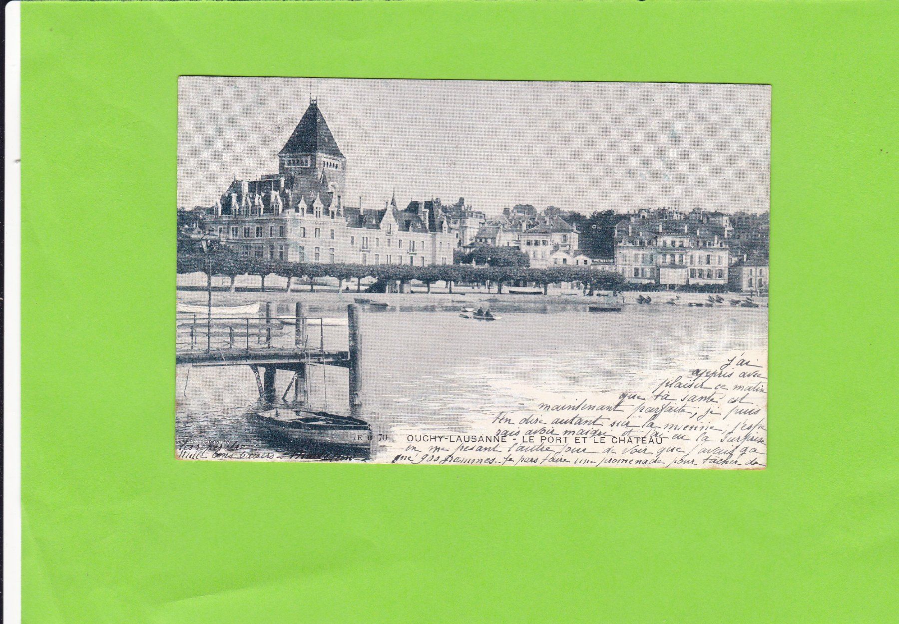 Cartoline postali: Ouchy-Lausanne----1903 – Usato da St. Peterzell venduto da neckertal