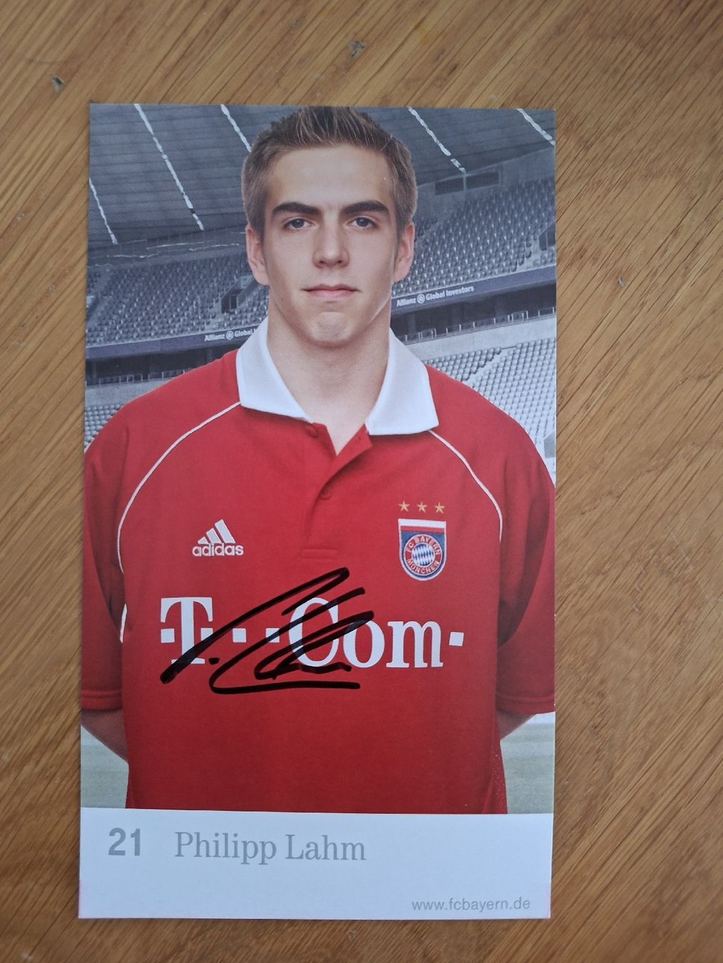 Autografi: Philipp Lahm Autogrammkarte Bayern – Usato da Thun venduto da wuschu