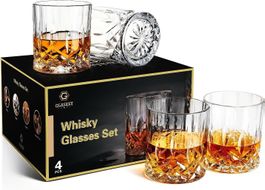 Whiskygläser 4er Set 320 ml Kristall Cocktail Rum Gin Scotch