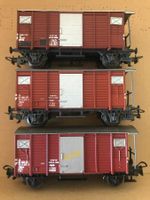 3x Liliput SBB Güterwagen "Für Güter die Bahn"