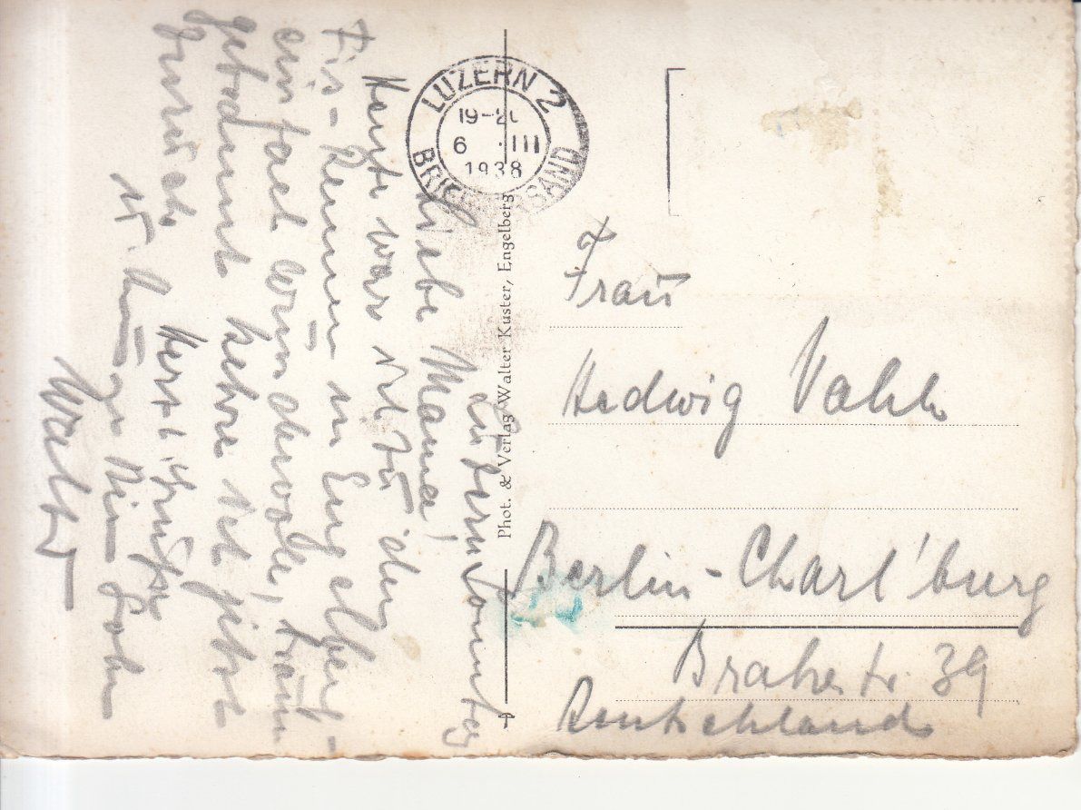 Cartoline postali: Engelberg 1938 – Usato da Bürglen TG venduto da StampGraf 1