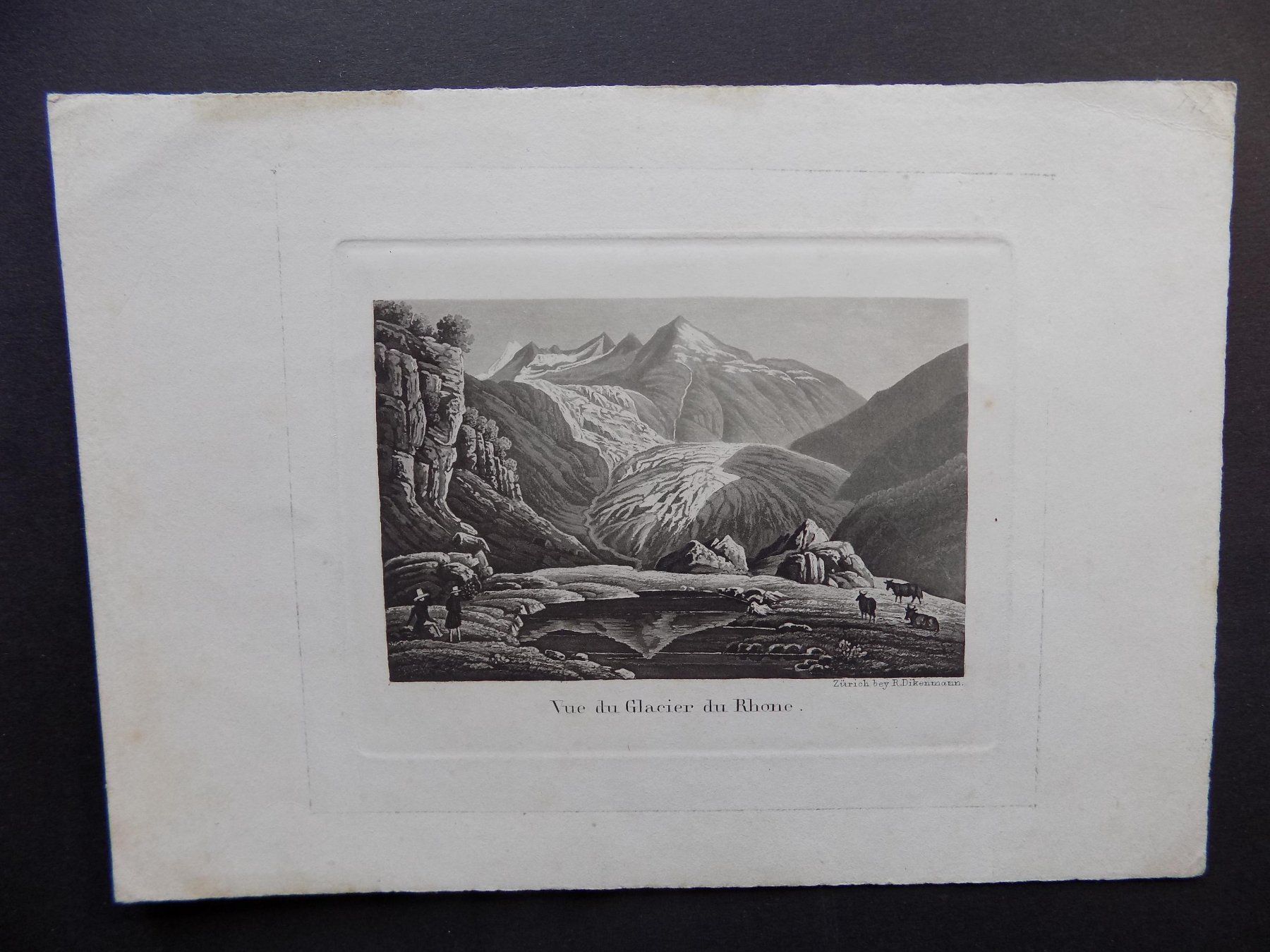 Incisioni: Vue glacier Rhône Valais – Usato da Risch venduto da Rischli15