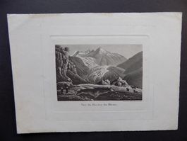 Vue glacier Rhône Valais