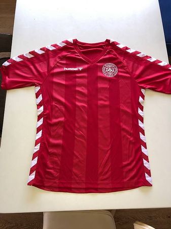 Hummel Retro Fussballtrikot Dänemark '82-'83 J.Olsen Gr.M