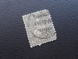 CH ZNr. 42  sitz. Helvetia  1867  Z CHF 200