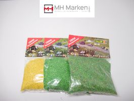 Faller 3x diverses Streumaterial Wiese Rasen Ausgestaltung
