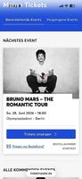 2x Bruno Mars 28.06.26 Berlin Sofortübertragung (E-Mail)