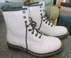 Doc Martens Dr. Martens Stiefel, Gr. 38, Weiss, neuwertig