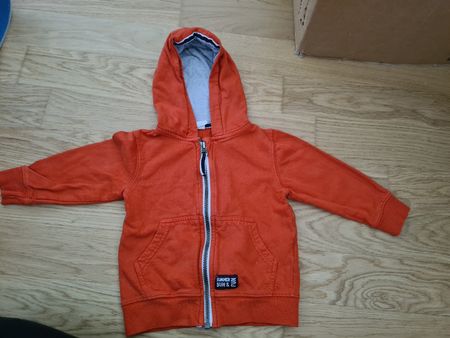Kinder Kapuzenpullover orange Grösse 80 