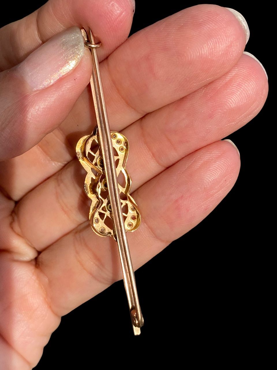 Spille & Fermagli: Antike Art Deco 14K Gold Brosche Ca. 1930 – Usato da niederbipp venduto da Esbenz 5