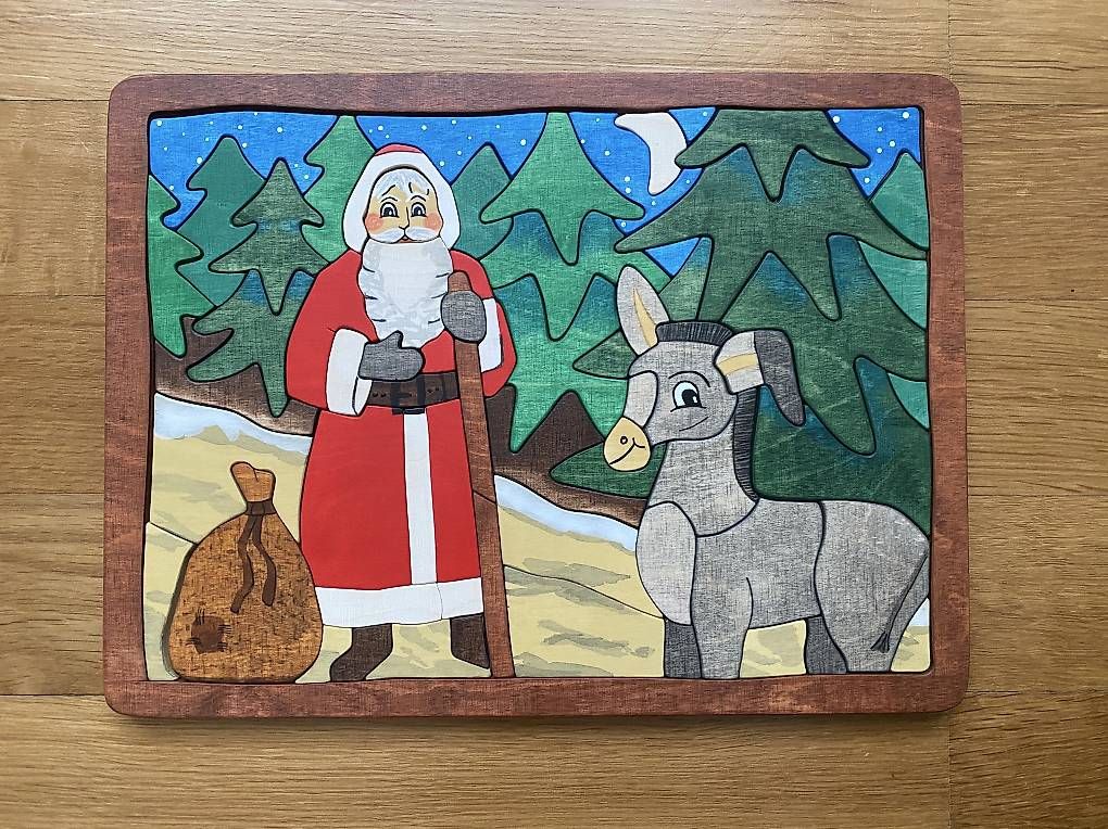 Puzzle: Holzpuzzle "Nikolaus" Steppenblüte – Usato da Muttenz venduto da Bugijeta