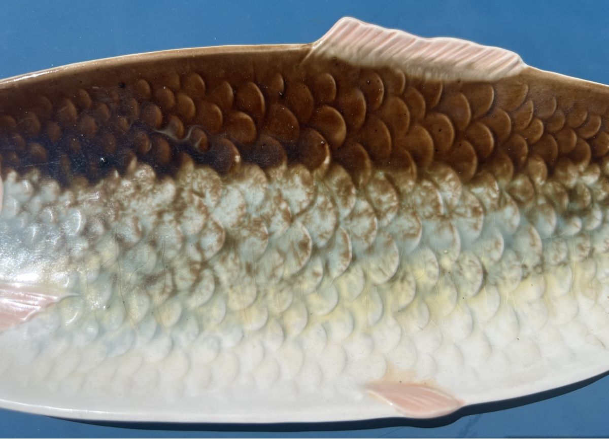 Piatti di portata: Ancien plat à poisson faïence peinte main – Nuovo (secondo la descrizione) da Genève venduto da DELIRBEADS 3