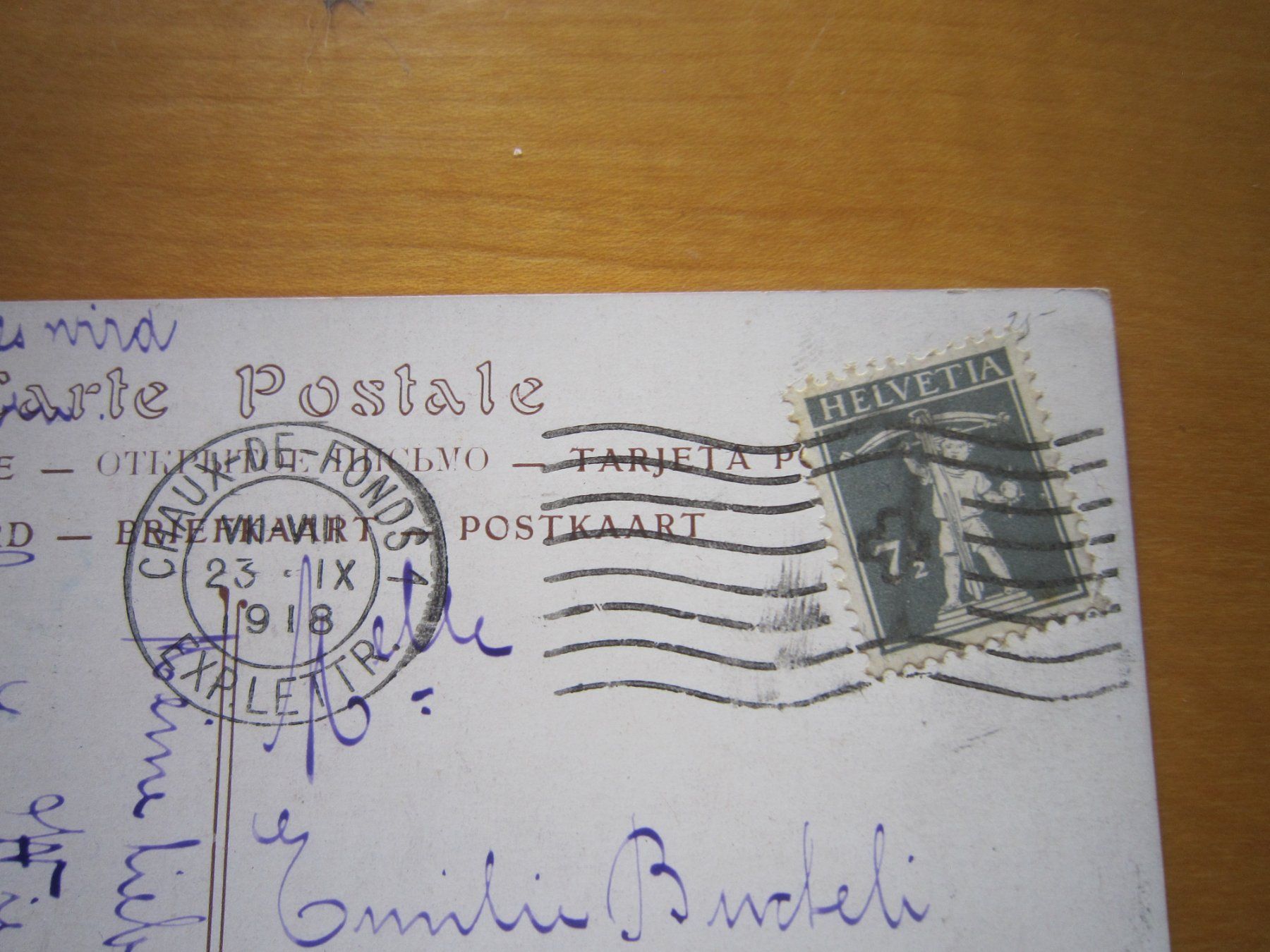 Cartes postales: No 8 Postkarte Nuage 1918 – D'occasion à Gordola par Polentaefung 4