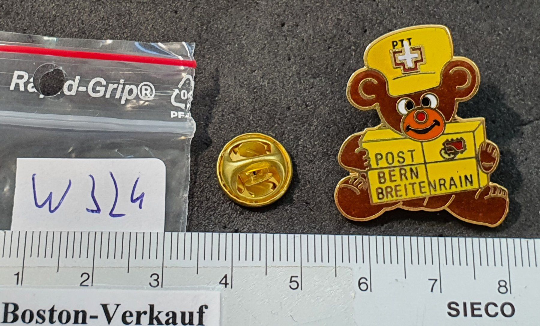 Placchette & Badge: W324 - Pin Bär Bern PTT Post Breitenrain – Usato da Reinach BL venduto da Boston-Verkauf 1