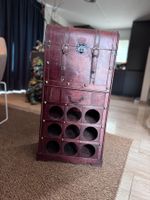 Elegante Holzregaltruhe für Weinliebhaber