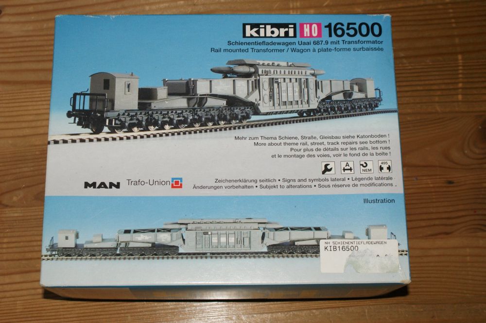 Kibri 56502 – Kit MAN Transformer Support Wagons Uaai 687.9 – échelle HO – Vintage
