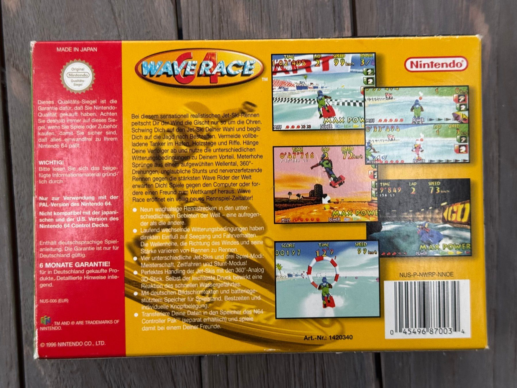 Giochi: Wave Race, N64, OVP – Usato da Felben-Wellhausen venduto da Oldschool_Games 1