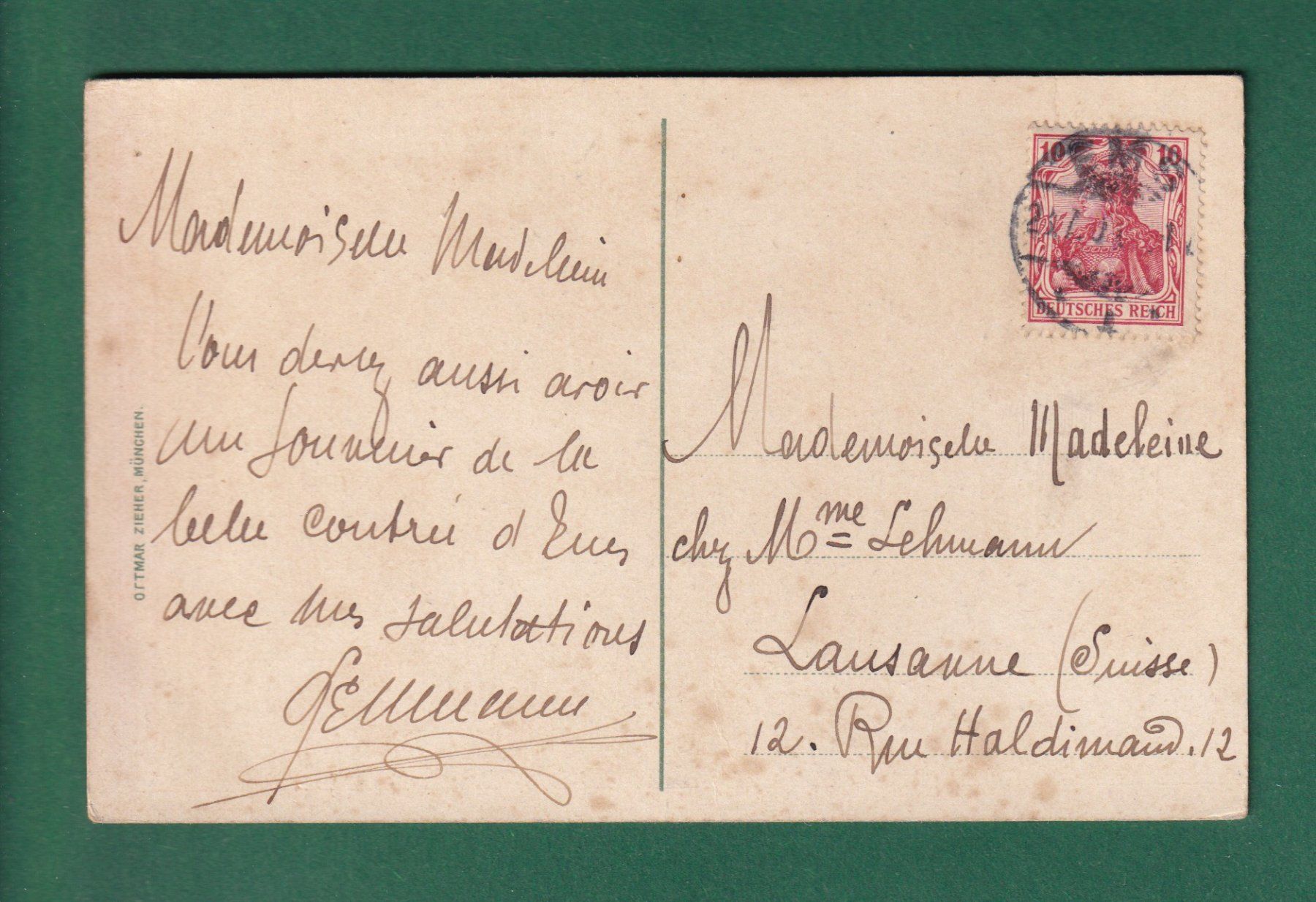 Ansichtskarten: BAD EMS - Kurgarten – Gebraucht aus Pully von nicecards-shop 1