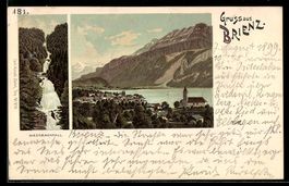 Litho Brienz, Totalansicht aus der Vogel