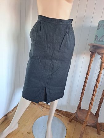 VALENTINO MISS V Pencilskirt Bleisiftrock 44 XS 32 34 Leinen