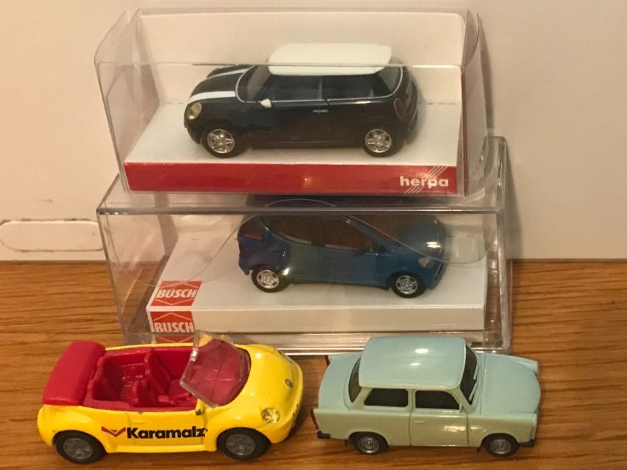Herpa Modellini d'auto: 4x Autos u.a. Herpa Busch – Usato da Luzern venduto da mey_s13